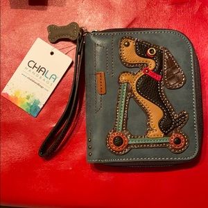 Dachshund Riding Scooter Wallet